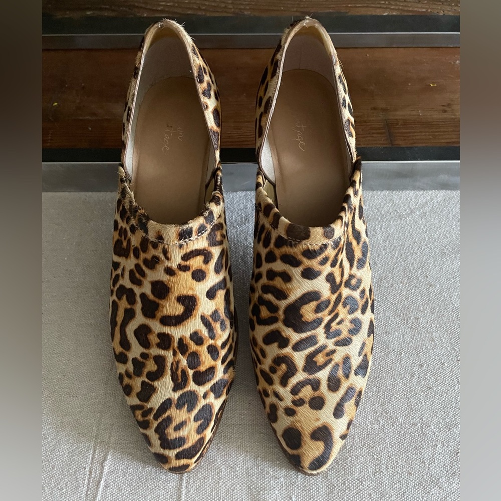 🐆Crown Vintage Leopard Print Shooties sz 9.5 🐆